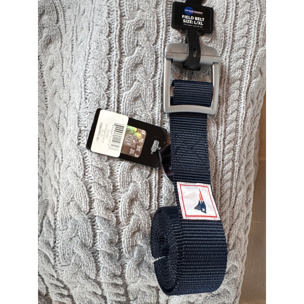 New England Patriots Field‎ Belt LXL Navy Blue Web Belt NFL Officially Licensed